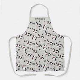 Individuelle Name Dog Muster Schürze