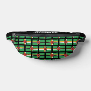 Individuelle Name DOMINICAN FLAG DOMINICA Fanny Pa Bauchtasche