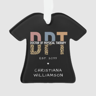 Individuelle Name DPT Arzt für Physikalische Thera Ornament