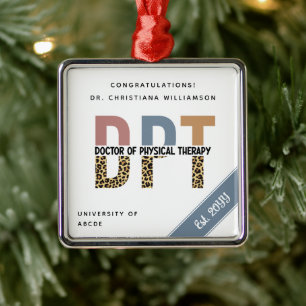 Individuelle Name DPT Arzt für Physikalische Thera Ornament Aus Metall