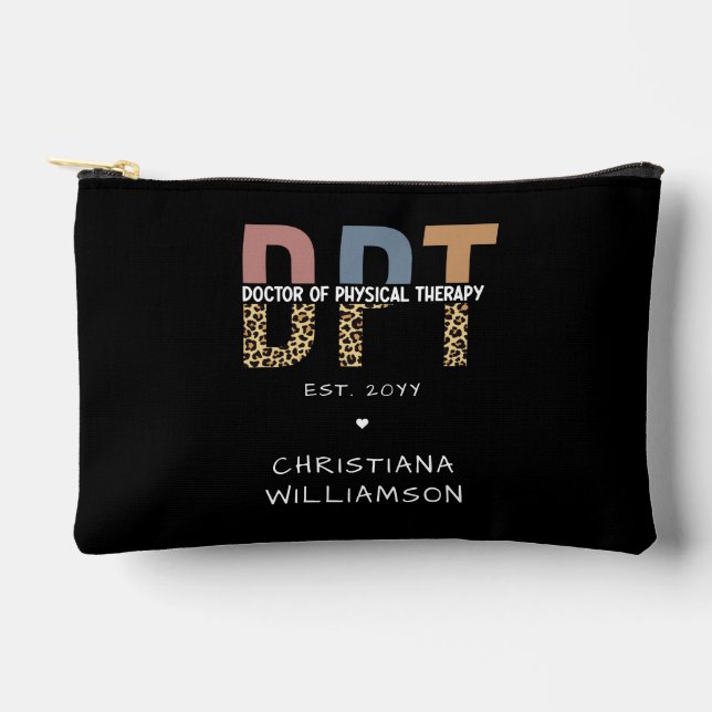 Individuelle Name DPT Arzt für Physikalische Thera Zubehörtasche (Vorderseite)