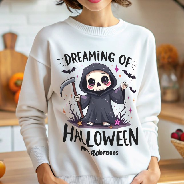 Individuelle Name Dreaming of Halloween Kawaii Sweatshirt (Von Creator hochgeladen)