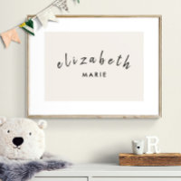 Individuelle Name drucken Minimalistisches neutral