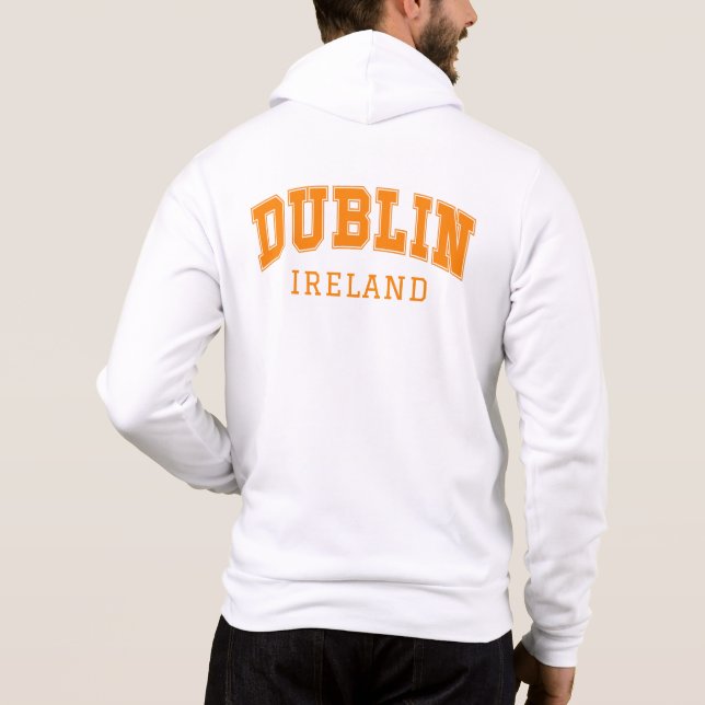 Individuelle Name Dublin Irland Hoodie (Rückseite)