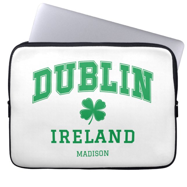 Individuelle Name Dublin Irland Laptopschutzhülle (Vorderseite)