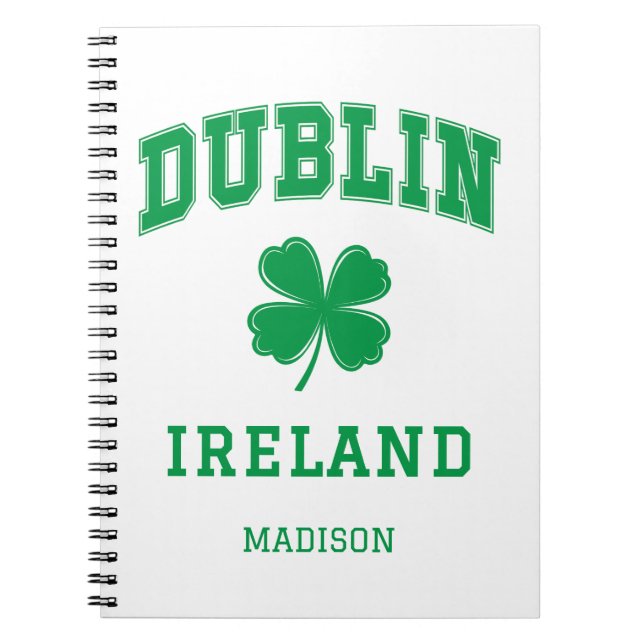 Individuelle Name Dublin Irland Notizblock (Vorderseite)