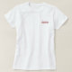 Individuelle Name Dusty Rose Golf Clubs und Ball T-Shirt (Design vorne)