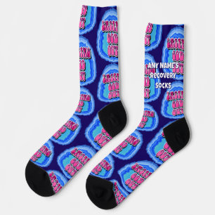 INDIVIDUELLE NAME Easing GOD-Out Geode 12 Step-OM Socken