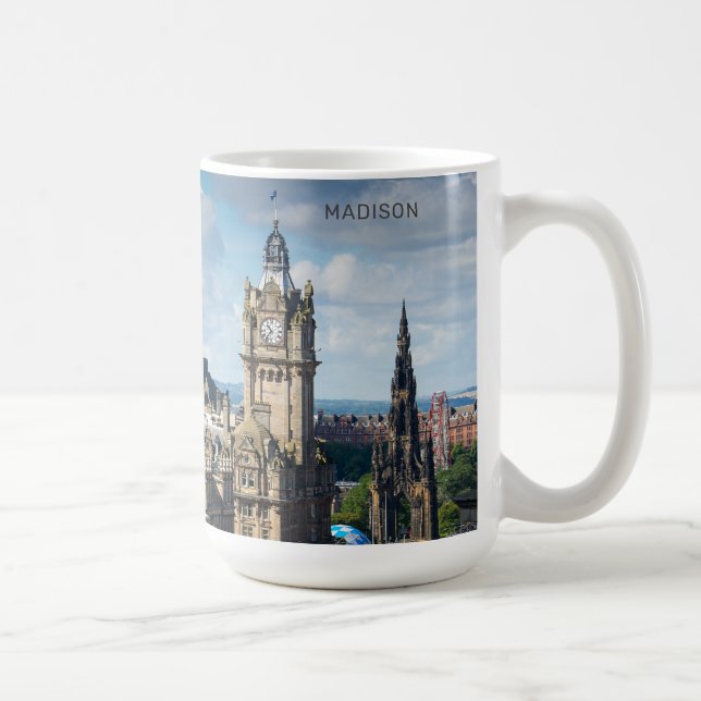 Individuelle Name Edinburgh Schottland Kaffeetasse (Rechts)