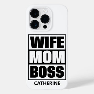 Individuelle Name Ehefrau - Mama - Boss Case-Mate iPhone 14 Pro Hülle