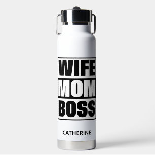 Individuelle Name Ehefrau - Mama - Boss Trinkflasche