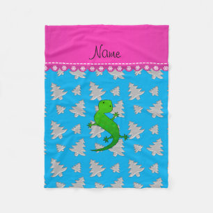 Individuelle Name-Eidechse Fleecedecke
