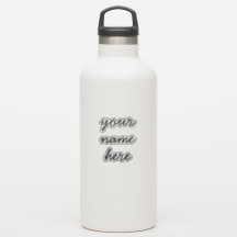 Individuelle Name Einfache minimale Skriptkleber