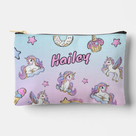 Individuelle Name Einhorn zurück zur Schule gedruc Zubehörtasche