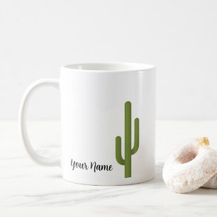 Individuelle Name Elegant Green Cactus Kaffeetasse