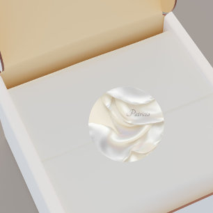 Individuelle Name Elegant Mutter Perle Muschel Elf Runder Aufkleber