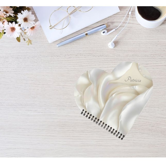 Individuelle Name Elegant Mutter von Perltextur Notizbuch (Von Creator hochgeladen)