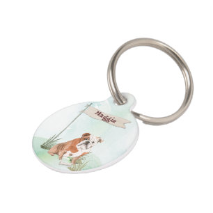 Individuelle Name English Bulldog Pet Hund Haustiermarke