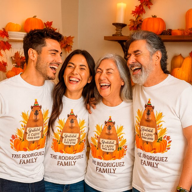 Individuelle Name Erntedank Capybara Cappy Ever T-Shirt (Von Creator hochgeladen)