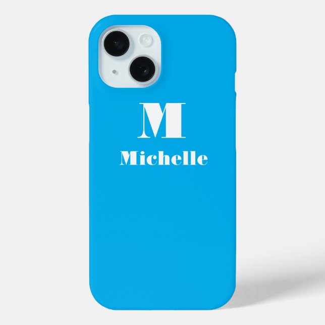 Individuelle Name Erstfarbige Vollfarbe Case-Mate iPhone Hülle (Rückseite)