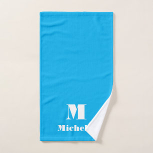 Individuelle Name Erstfarbige Vollfarbe Handtuch