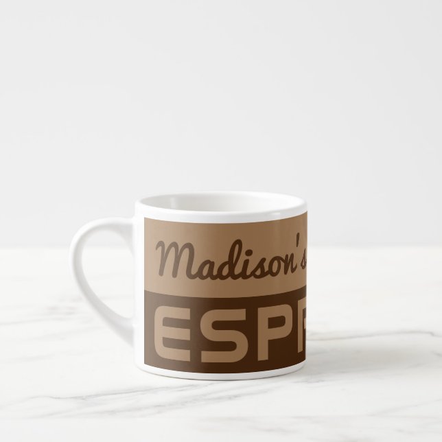 Individuelle Name Espresso Tasse (Links)