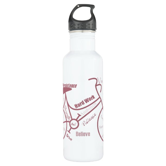 Individuelle Name-Fahrrad, Sportfahrrad, Motiviere Trinkflasche (Vorderseite)