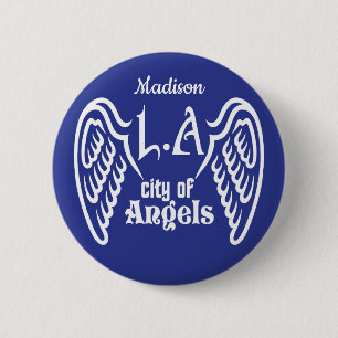 Individuelle Name & Farbe L.A. Flügelknopf Button
