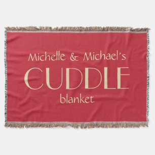 Individuelle Name & Farbe SNUGGLE werfen Decke