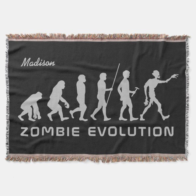 Individuelle Name & Farbe Zombie Evolution Decke w (Vorderseite)