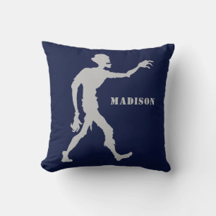 Individuelle Name & Farbe Zombie Kopfkissen werfen Kissen