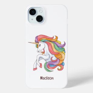 Individuelle Name Farbenfrohe Einhorn Case-Mate iPhone Hülle