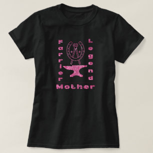 Individuelle Name Farrier Legend Mother Pink T-Shirt