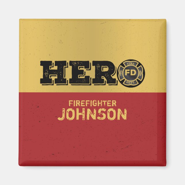 Individuelle Name, Feuerwehrheldin Magnet (Vorne)