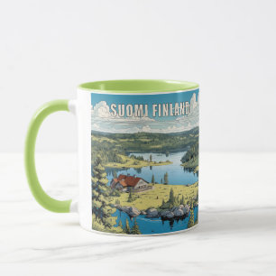 Individuelle Name Finnland - Naturdarstellung Tasse