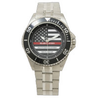 Individuelle Name FireFighter Thin Red Line Feuerw
