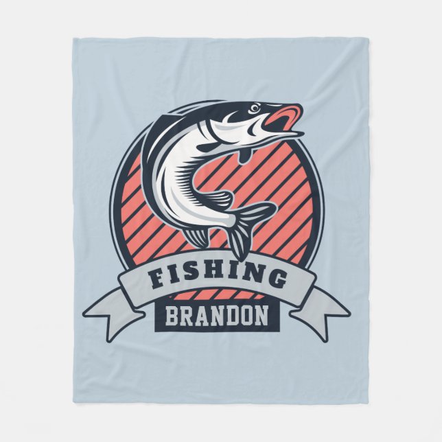 Individuelle Name Fisher Fleece Decke (Vorderseite)