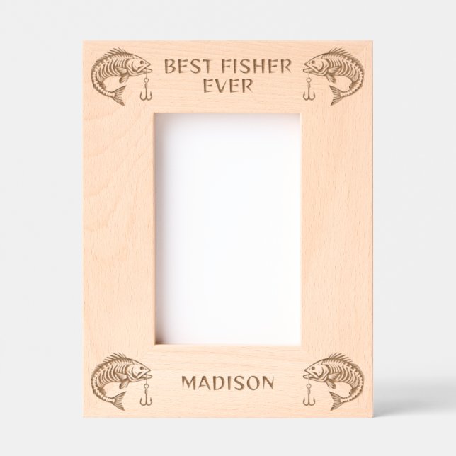 Individuelle Name Fisher Geätzte Rahmen (Vorderseite)