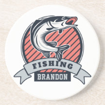 Individuelle Name Fisher Sandstone Untersetzer