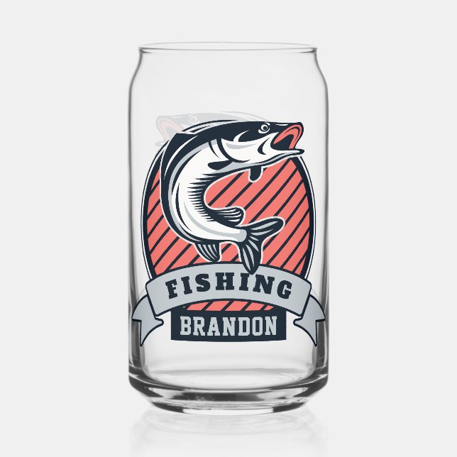 Individuelle Name Fisher Shotglass Dosenglas (Vorderseite)