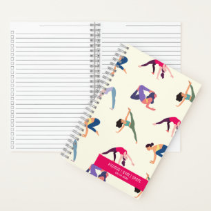 Individuelle Name Fitness Gymnastikmagazin Notizbuch