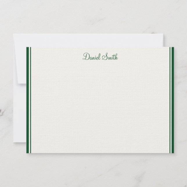 Individuelle Name-Flachnotizkarte Mitteilungskarte (Vorderseite)