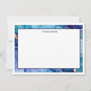 Individuelle Name-Flachnotizkarte Mitteilungskarte