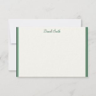 Individuelle Name-Flachnotizkarte Mitteilungskarte
