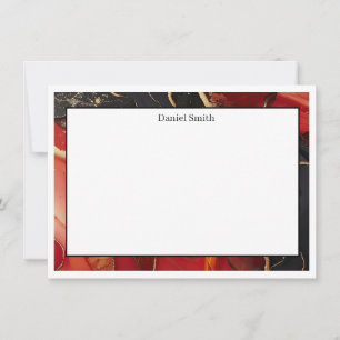 Individuelle Name-Flachnotizkarte Mitteilungskarte