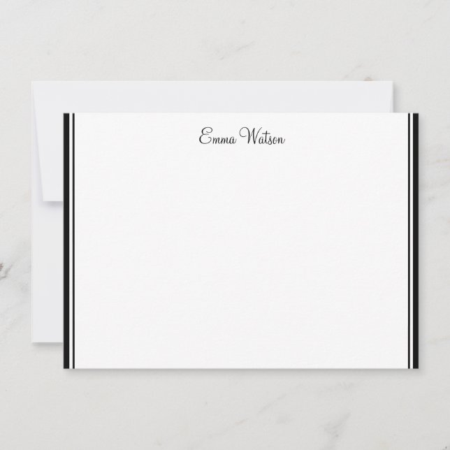 Individuelle Name-Flachnotizkarte Mitteilungskarte (Vorderseite)