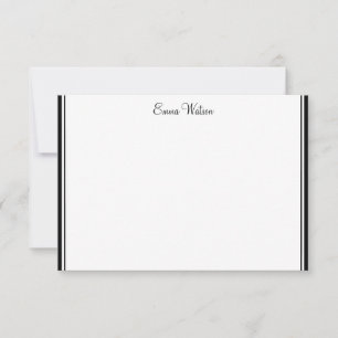 Individuelle Name-Flachnotizkarte Mitteilungskarte