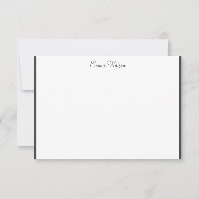 Individuelle Name-Flachnotizkarte Mitteilungskarte (Vorderseite)