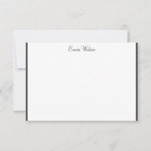 Individuelle Name-Flachnotizkarte Mitteilungskarte