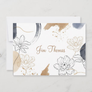 Individuelle Name-Flachnotizkarte Mitteilungskarte